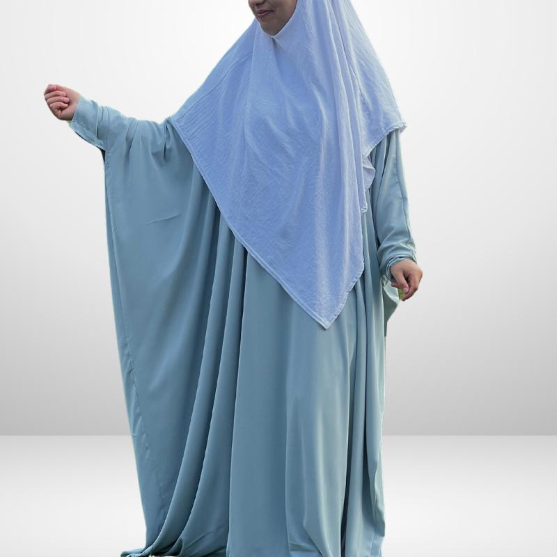 Abaya papillon en soie de Médine