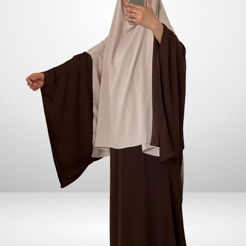 Abaya Nia marron clair