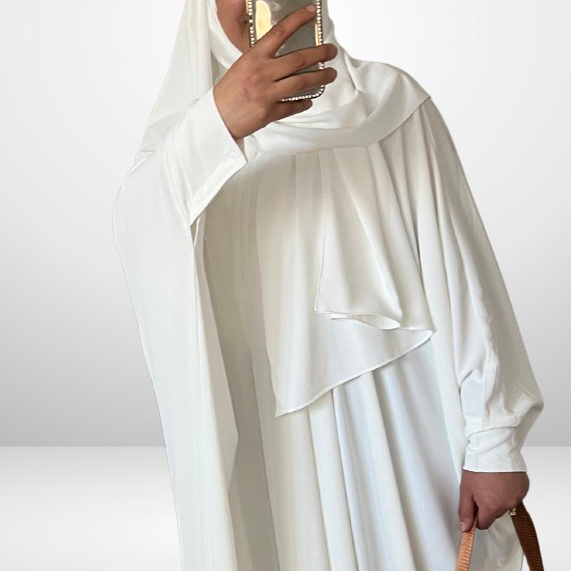 Abaya papillon en soie de Médine